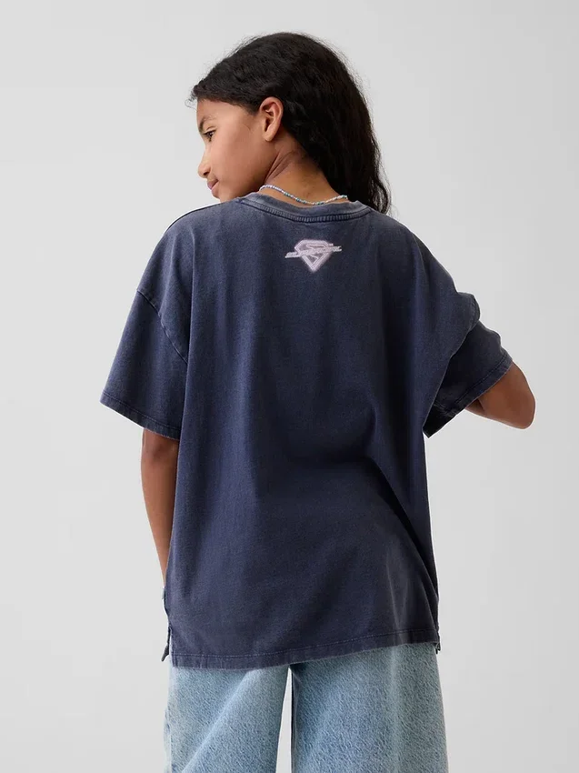 Camiseta oversize «Supergirl» para niños