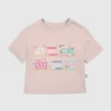 Camiseta para niños pequeños con estampado de tren colorido