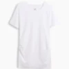 Camiseta premamá moderna de cuello redondo