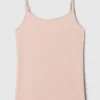 Camiseta sin mangas básica de punto tupido