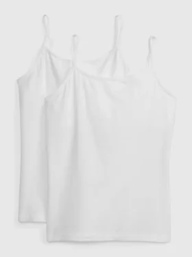 Camiseta sin mangas básica para niña (pack de 2)