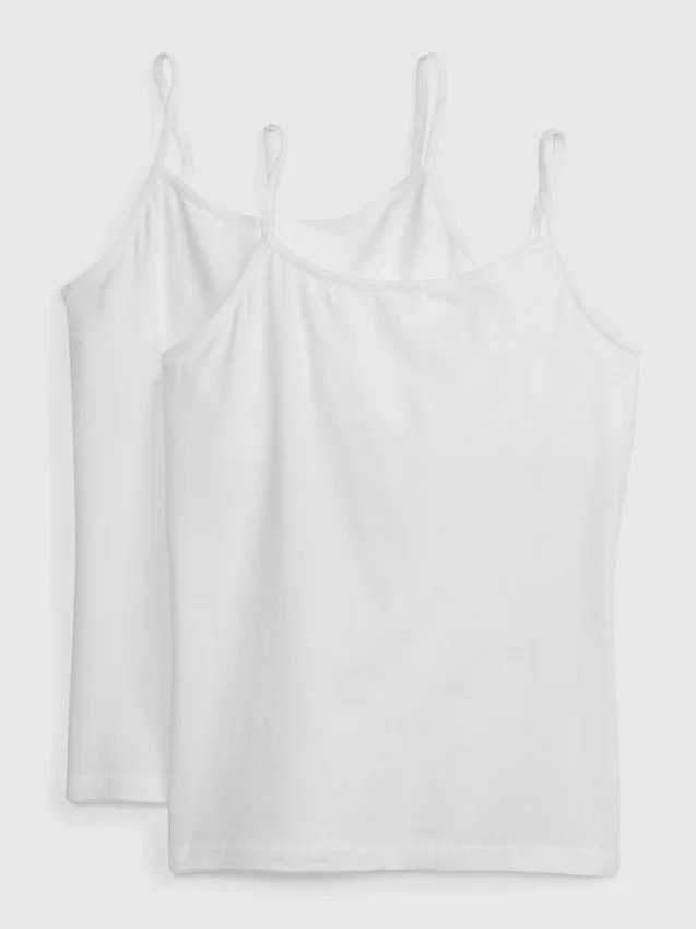 Camiseta sin mangas básica para niña (pack de 2)