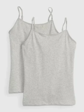 Camiseta sin mangas básica para niña (pack de 2)