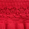 Camiseta sin mangas con bordes festoneados de ganchillo para bebés y niños