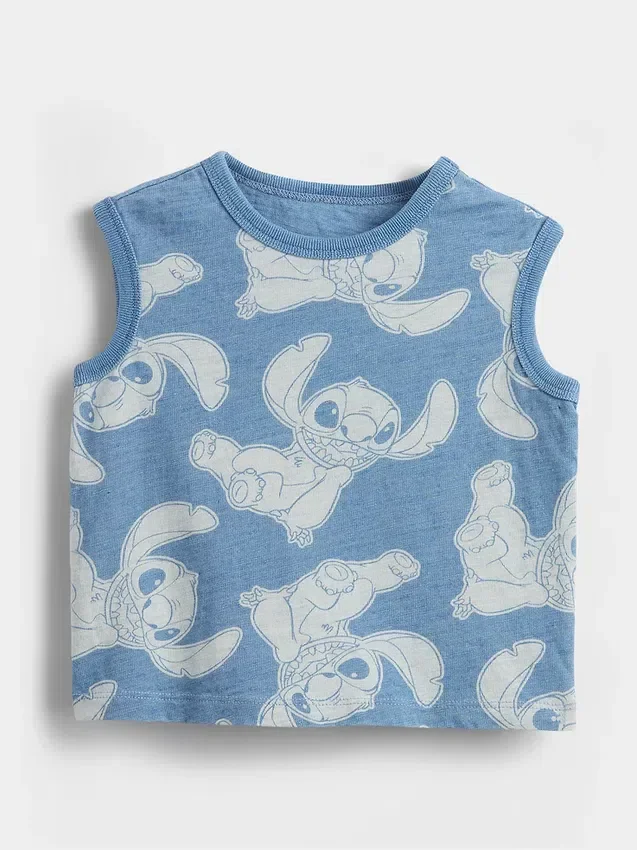 Camiseta sin mangas con estampado de Lilo & Stitch para bebés y niños