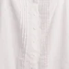 Camiseta sin mangas corta de pijama con pliegues, mezcla de lino