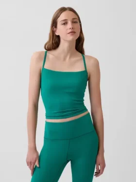Camiseta sin mangas corta GapFit Smooth con espalda nadadora