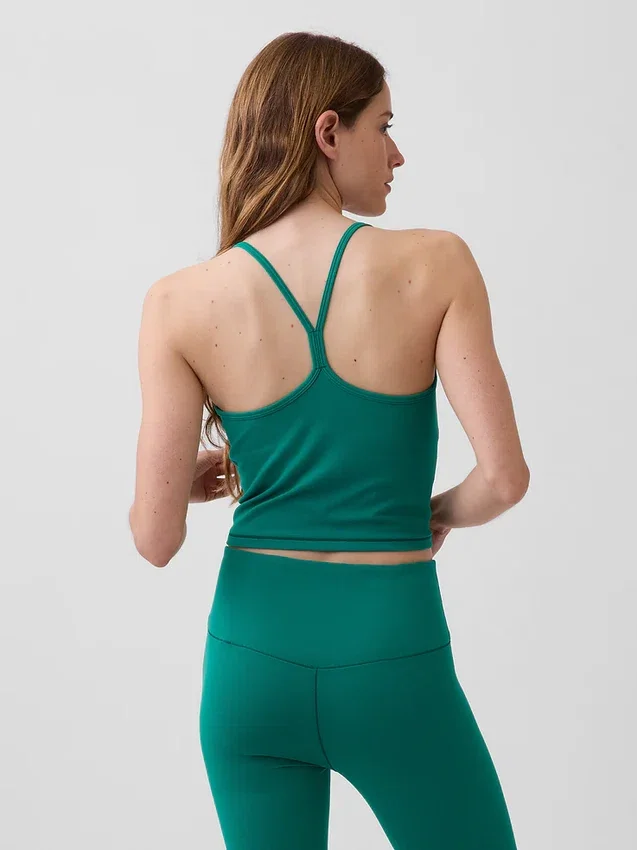 Camiseta sin mangas corta GapFit Smooth con espalda nadadora
