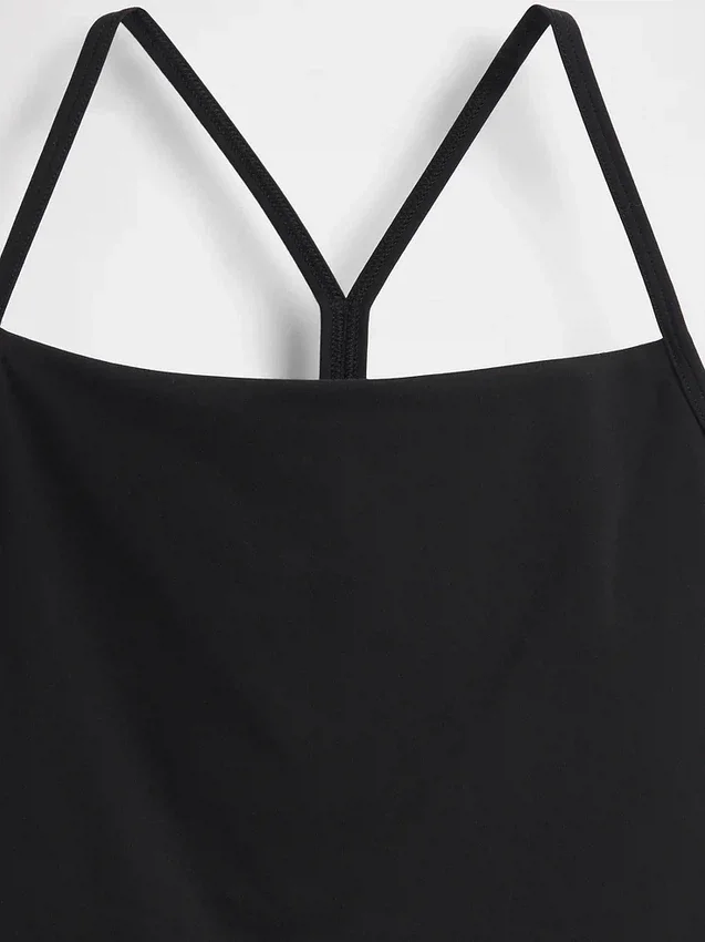 Camiseta sin mangas corta GapFit Smooth con espalda nadadora