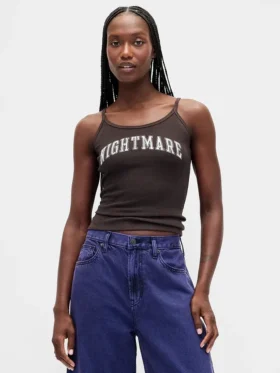 Camiseta sin mangas de canalé mini «La pesadilla antes de Navidad» de Tim Burton, de GAP × Disney