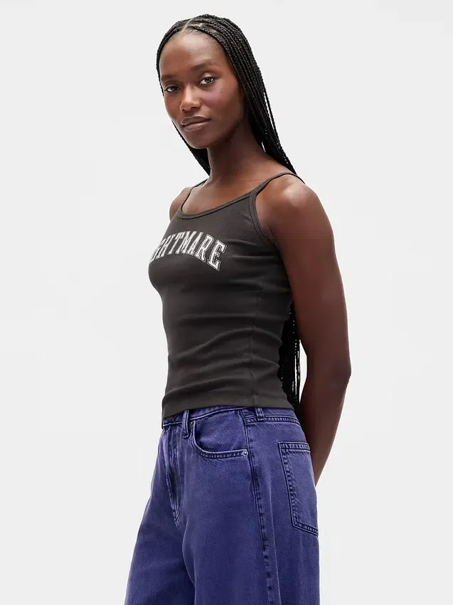 Camiseta sin mangas de canalé mini «La pesadilla antes de Navidad» de Tim Burton, de GAP × Disney
