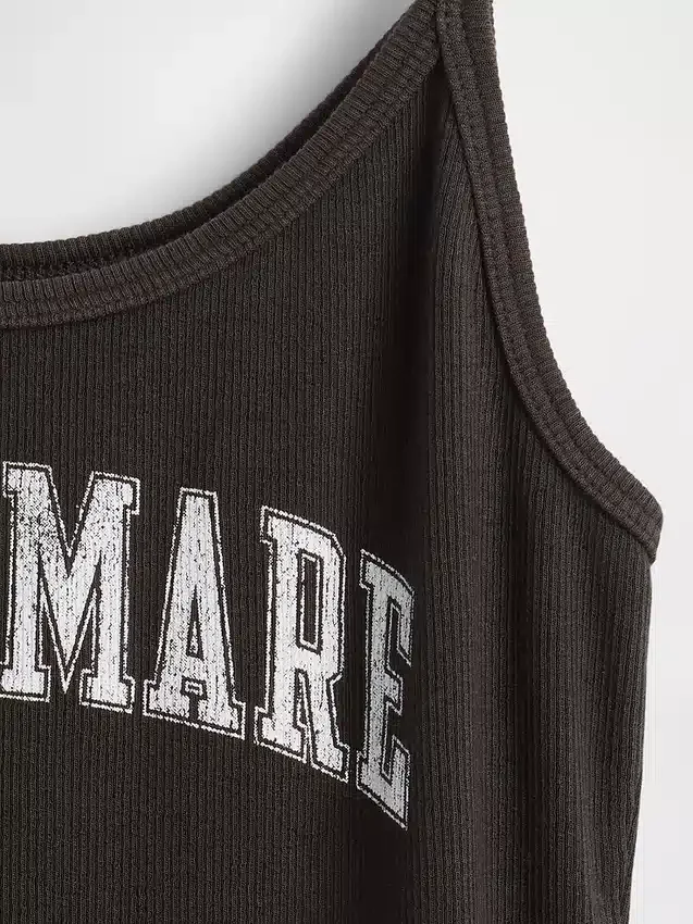 Camiseta sin mangas de canalé mini «La pesadilla antes de Navidad» de Tim Burton, de GAP × Disney