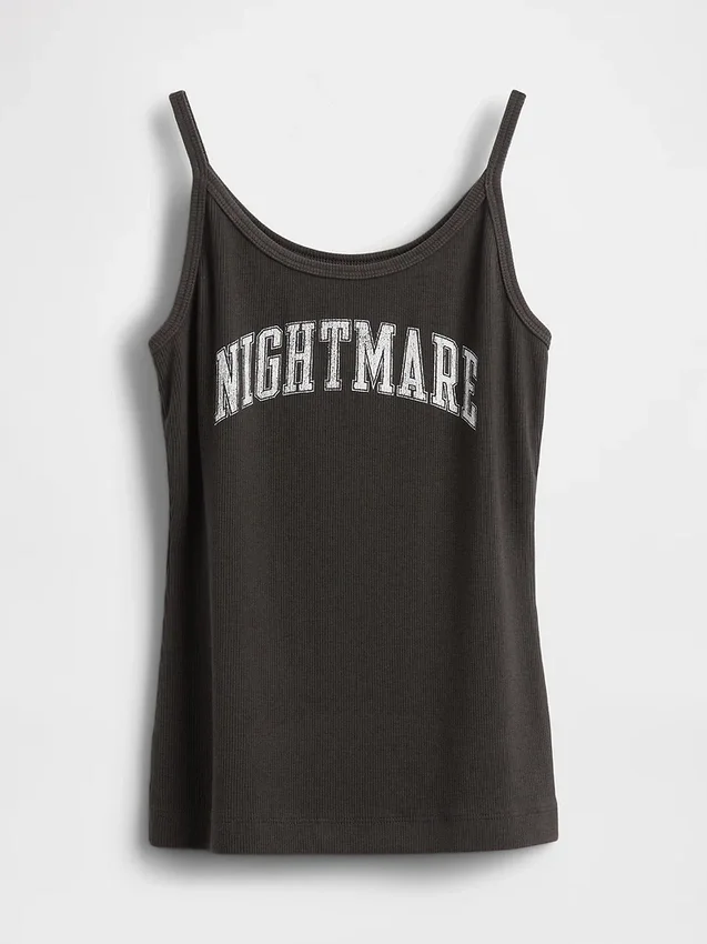 Camiseta sin mangas de canalé mini «La pesadilla antes de Navidad» de Tim Burton, de GAP × Disney