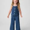 Camiseta sin mangas de denim para bebés y niños