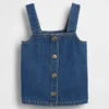 Camiseta sin mangas de denim para bebés y niños