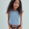 Camiseta sin mangas de denim para niños
