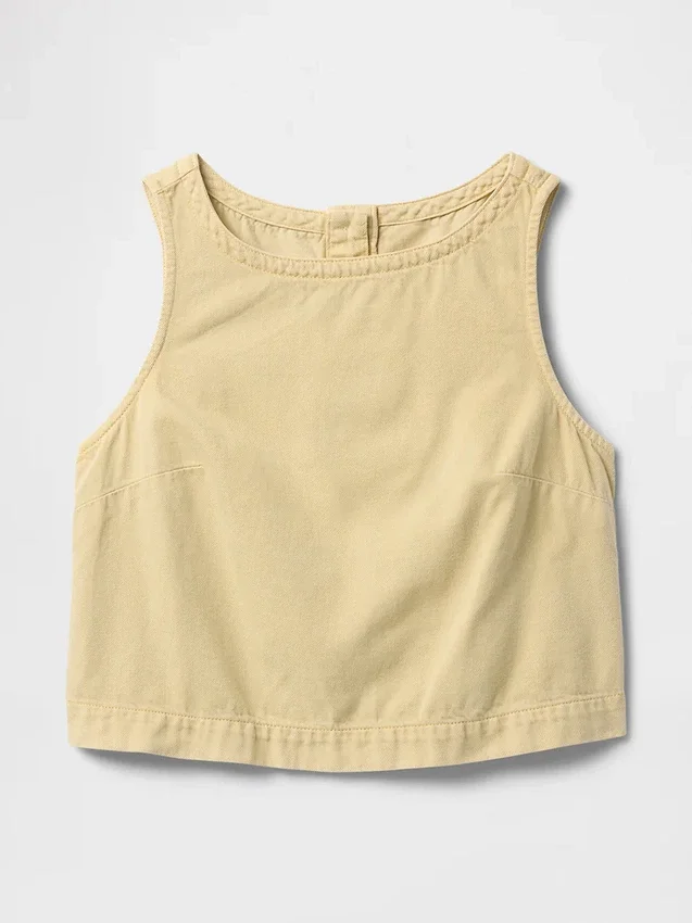 Camiseta sin mangas de denim ultrasuave