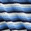 Camiseta sin mangas de ganchillo a rayas para niños