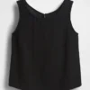 Camiseta sin mangas de gasa de algodón estilo «racer»