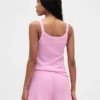 Camiseta sin mangas de pijama con tejido de gofre