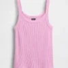 Camiseta sin mangas de pijama con tejido de gofre