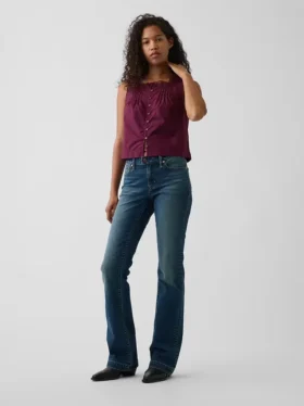 Camiseta sin mangas de popelín con pliegues
