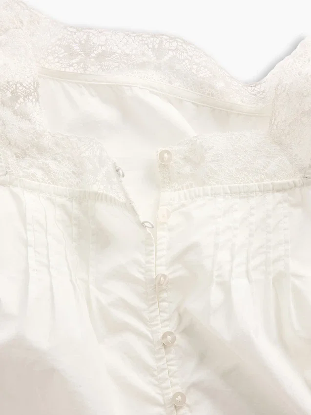 Camiseta sin mangas de popelín con pliegues