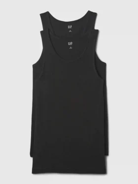 Camiseta sin mangas de punto acanalado (pack de 2)