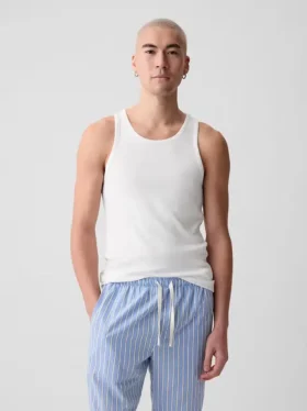 Camiseta sin mangas de punto acanalado (pack de 2)
