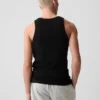 Camiseta sin mangas de punto acanalado (pack de 2)