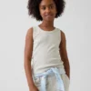 Camiseta sin mangas de punto acanalado para niño