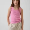 Camiseta sin mangas de punto acanalado para niño