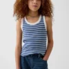 Camiseta sin mangas de punto acanalado para niño