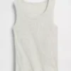 Camiseta sin mangas de punto acanalado para niño