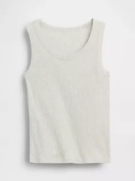 Camiseta sin mangas de punto acanalado para niño