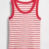 Camiseta sin mangas de punto acanalado para niño
