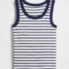 Camiseta sin mangas de punto acanalado para niño