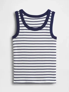 Camiseta sin mangas de punto acanalado para niño
