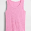 Camiseta sin mangas de punto acanalado para niño