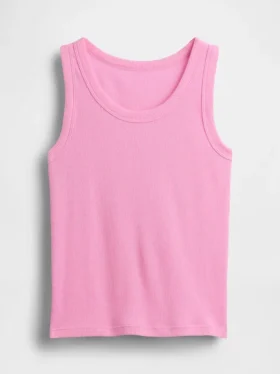 Camiseta sin mangas de punto acanalado para niño