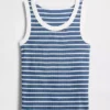 Camiseta sin mangas de punto acanalado para niño