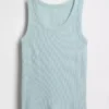 Camiseta sin mangas de punto acanalado para niño