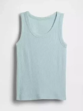 Camiseta sin mangas de punto acanalado para niño