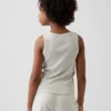Camiseta sin mangas de punto acanalado para niño