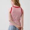 Camiseta sin mangas de punto acanalado para niño