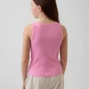 Camiseta sin mangas de punto acanalado para niño