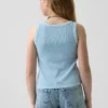 Camiseta sin mangas de punto acanalado para niño