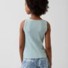 Camiseta sin mangas de punto acanalado para niño