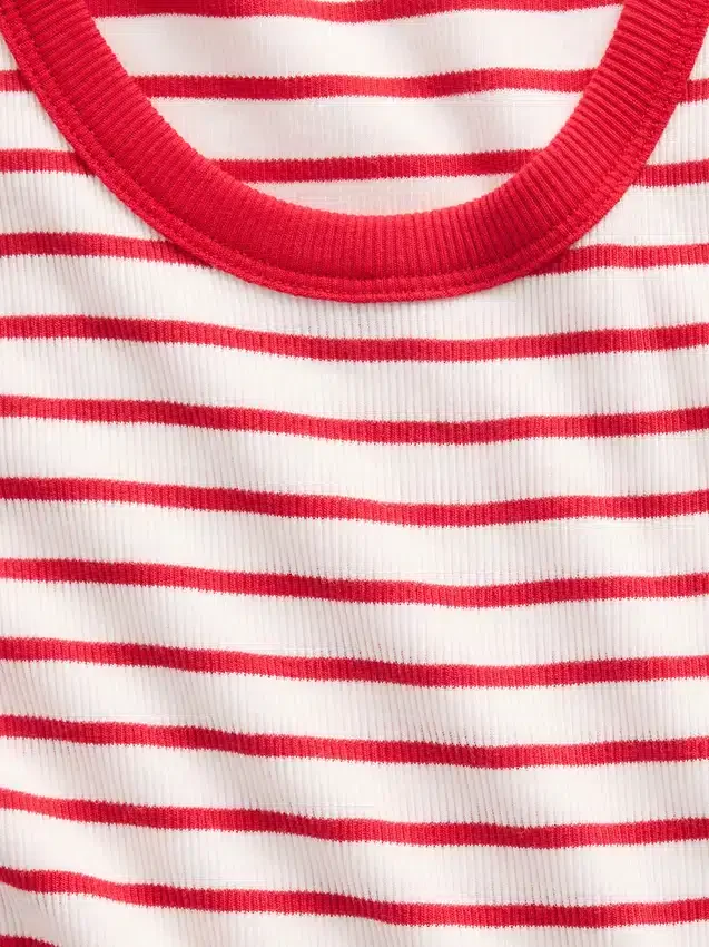 Camiseta sin mangas de punto acanalado para niño