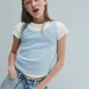 Camiseta sin mangas de punto acanalado para niño